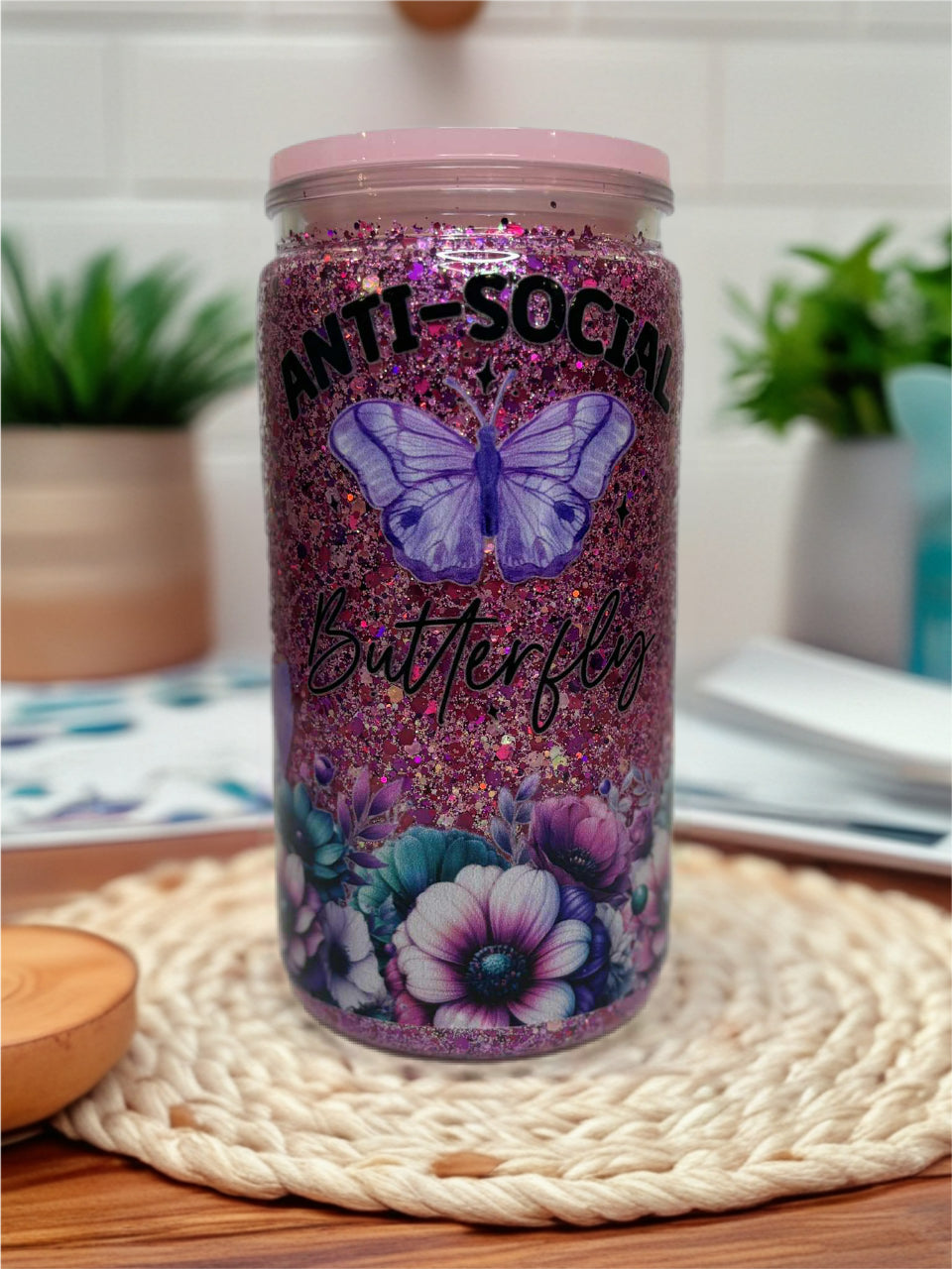 Snow Globe Tumbler 16 Oz