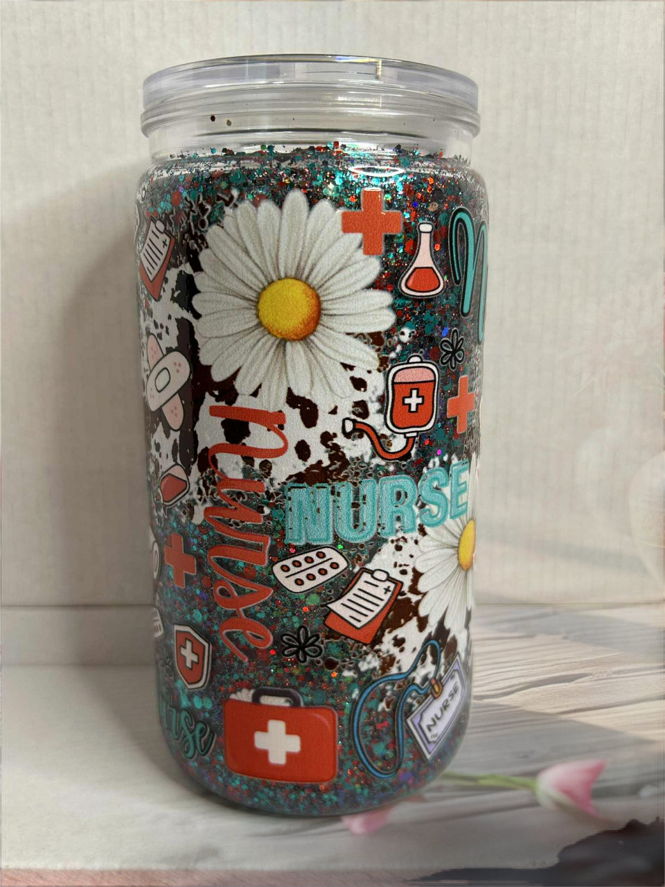 Snow Globe Tumbler 16 Oz