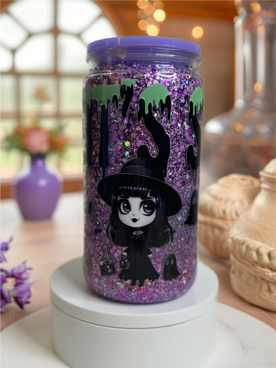 Snow Globe Tumbler 16 Oz