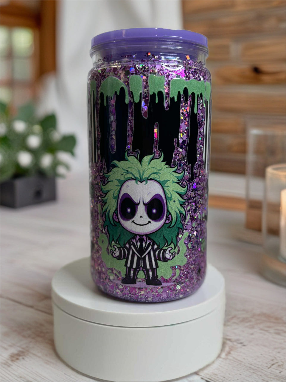 Snow Globe Tumbler 16 Oz