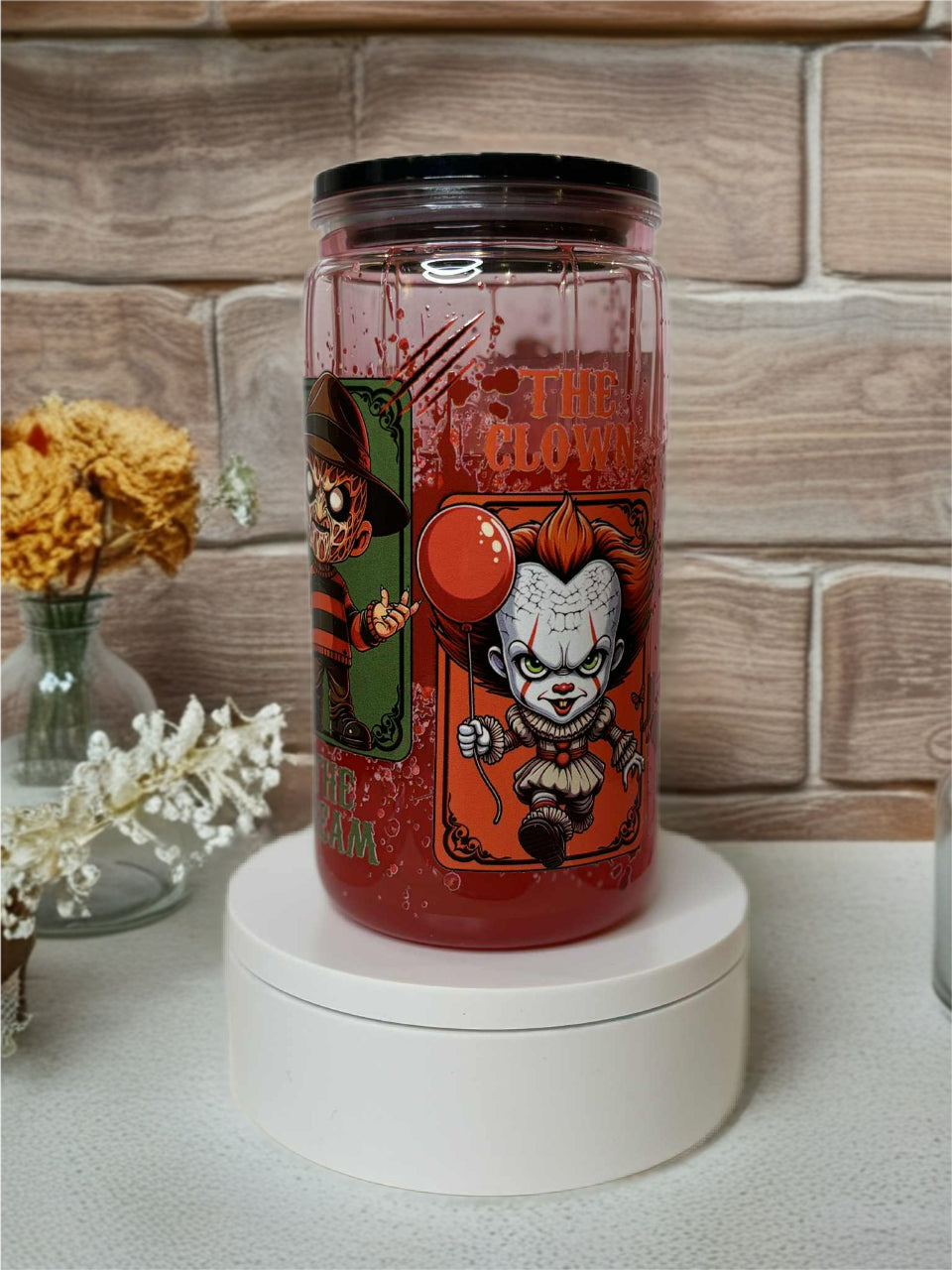 Snow Globe Tumbler 16 Oz