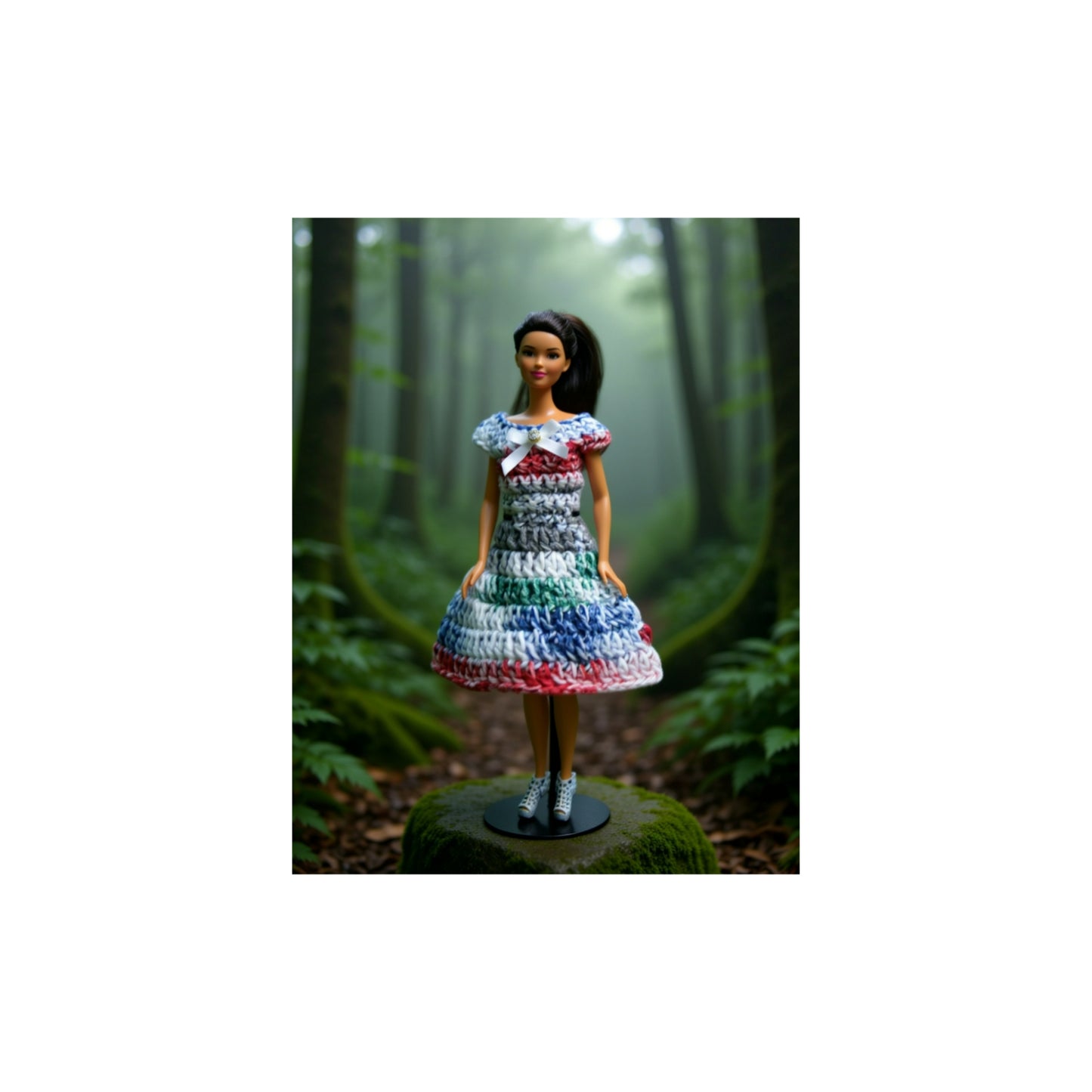 11 1/2 inch crocheted doll dress