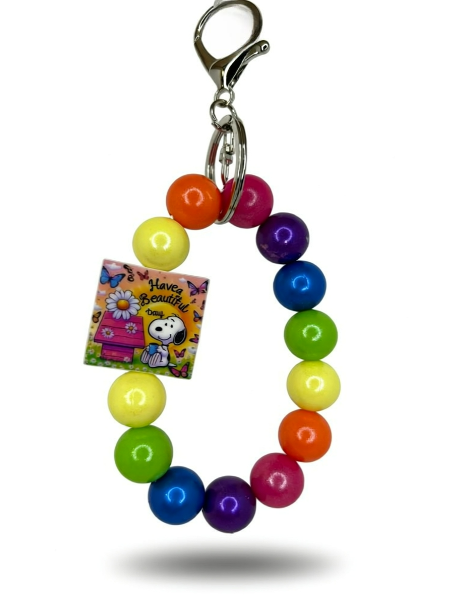 Silicone Beaded Keychain Wristlets | Cute Handmade Wristlet Keychains | Durable Silicone Bead Keychains