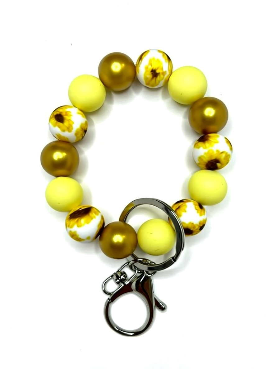 Silicone Beaded Keychain Wristlets | Cute Handmade Wristlet Keychains | Durable Silicone Bead Keychains