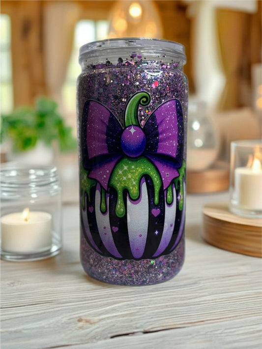 Snow Globe Tumbler 16 Oz