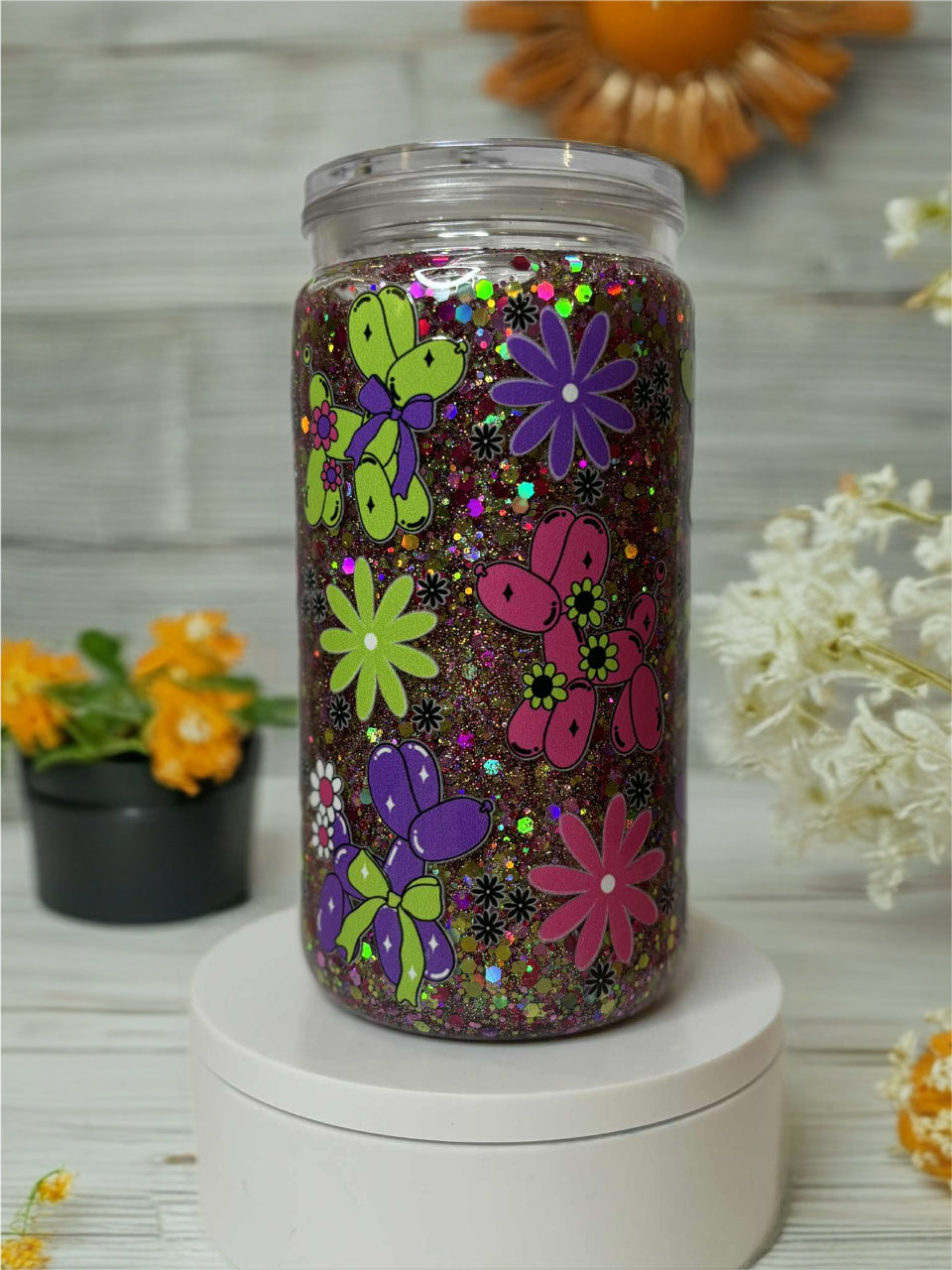 Snow Globe Tumbler 16 Oz