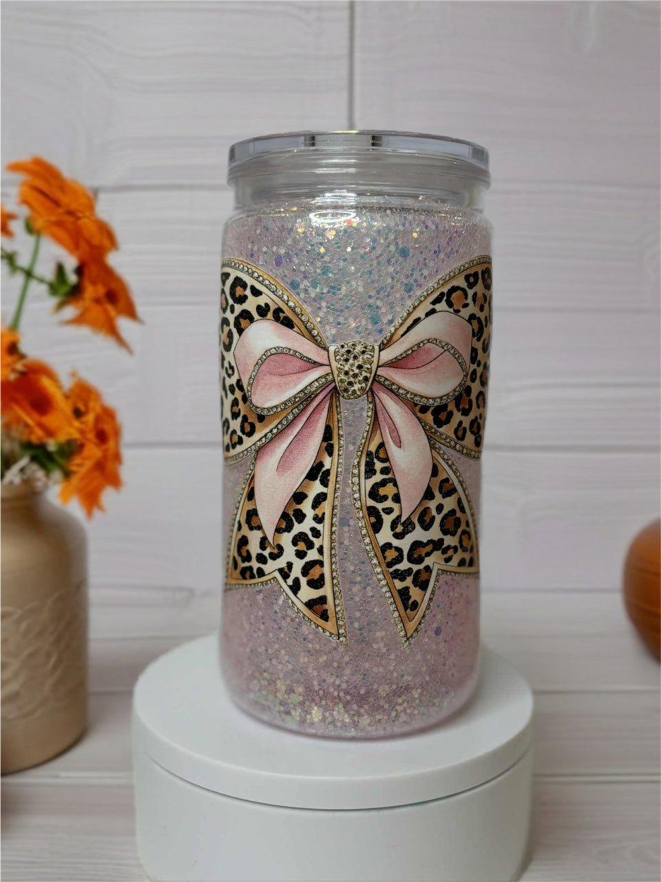 Snow Globe Tumbler 16 Oz