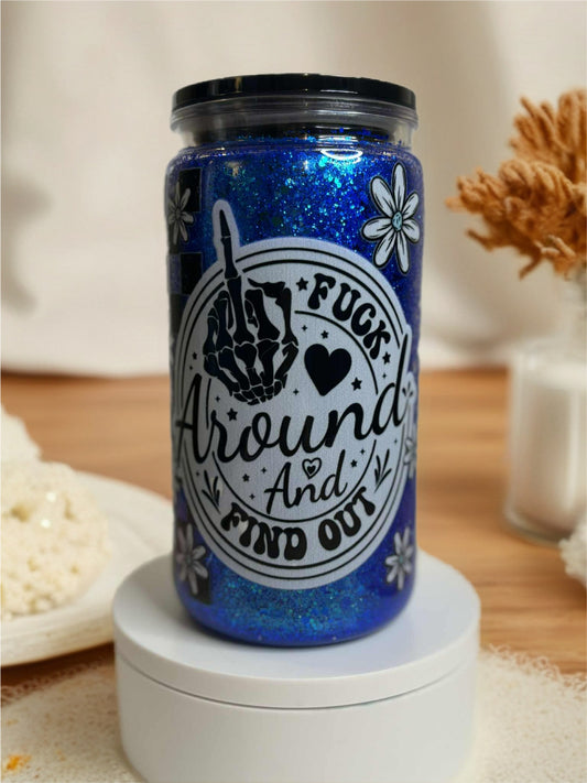 Snow Globe Tumbler 16 Oz