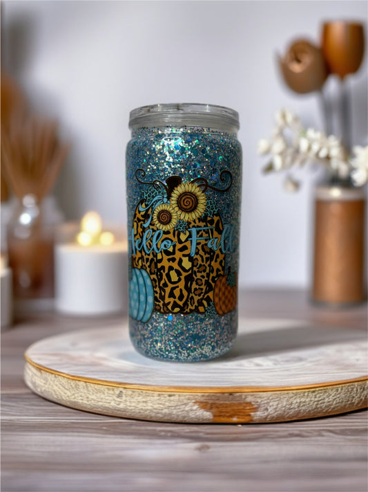 Snow Globe Tumbler 16 Oz