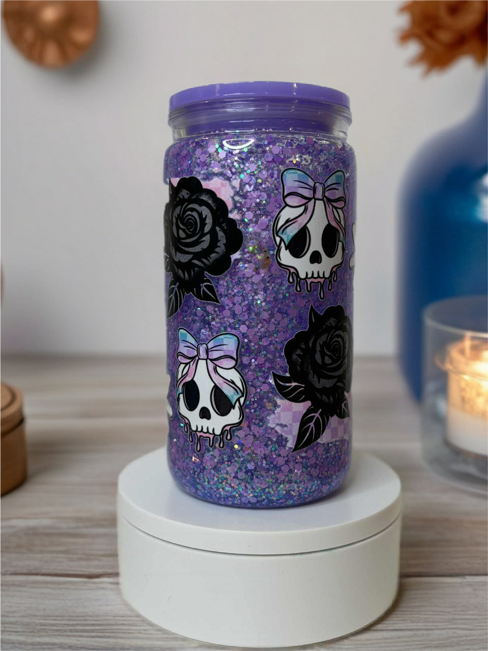 Snow Globe Tumbler 16 Oz