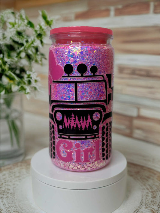 Snow Globe Tumbler 16 Oz