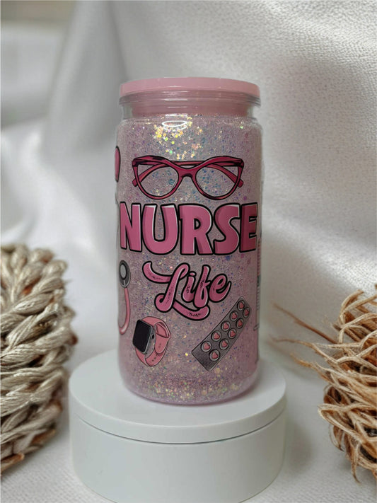 Snow Globe Tumbler 16 Oz