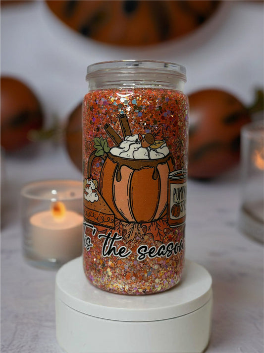 Snow Globe Tumbler 16 Oz