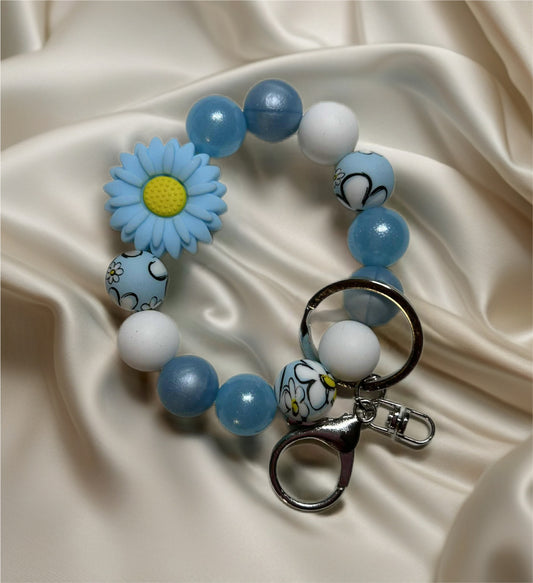 Silicone Beaded Keychain Wristlet