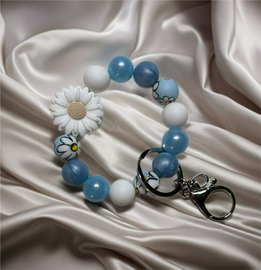 Silicone Beaded Keychain Wristlet