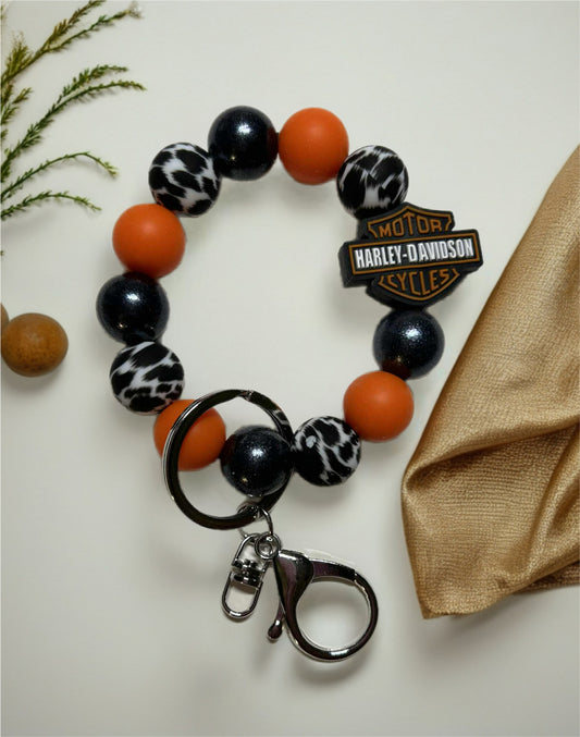 Silicone Beaded Keychain Wristlet