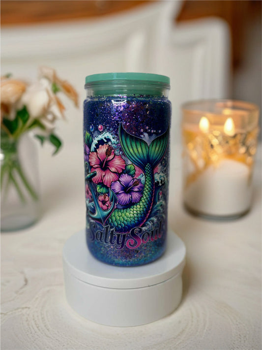 Snow Globe Tumbler 16 Oz