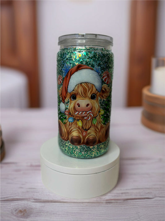 Snow Globe Tumbler 16 Oz