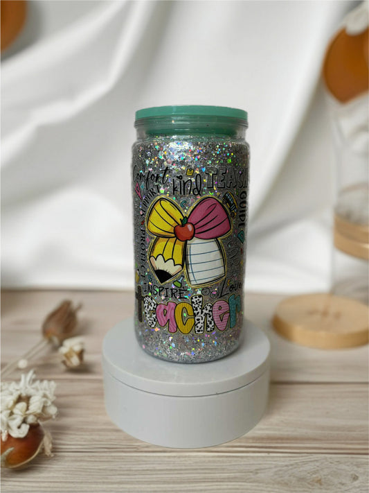 Snow Globe Tumbler 16 Oz