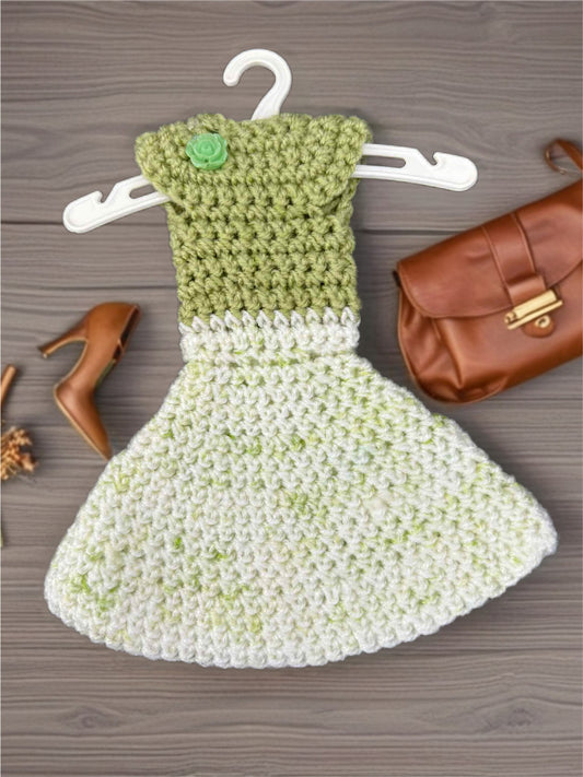 Handmade Crocheted Doll Dress – Fits 11 ½ Inch Dolls