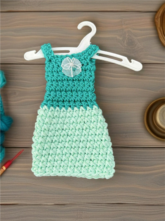 Handmade Crocheted Doll Dress – Fits 11 ½ Inch Dolls
