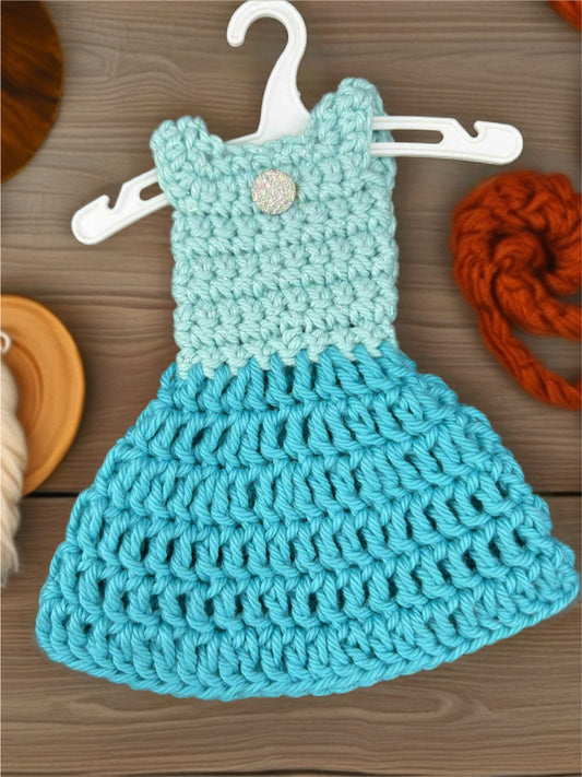 Handmade Crocheted Doll Dress – Fits 11 ½ Inch Dolls