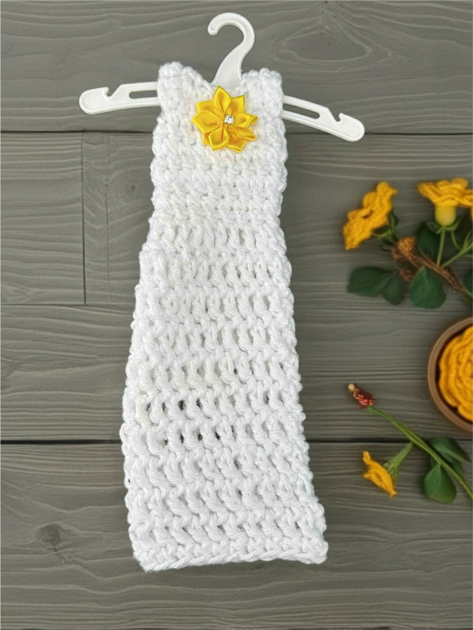 Handmade Crocheted Doll Dress – Fits 11 ½ Inch Dolls