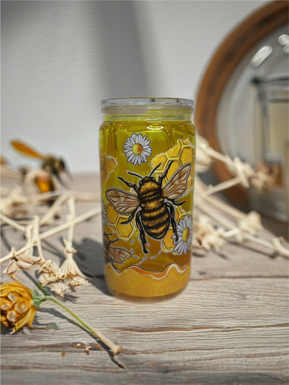 Snow Globe Tumbler 16 Oz