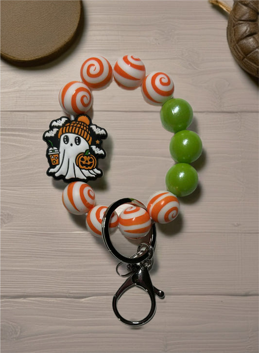 Silicone Beaded Keychain Wristlet