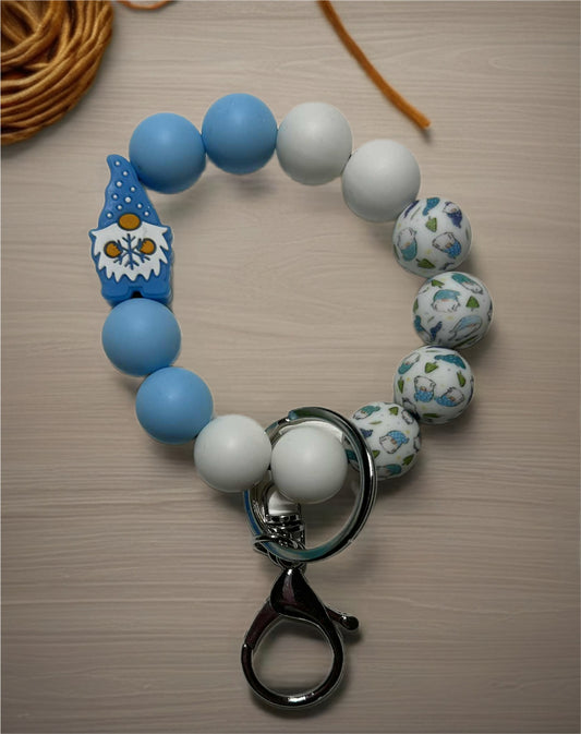 Silicone Beaded Keychain Wristlet