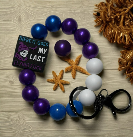 Silicone Beaded Keychain Wristlet