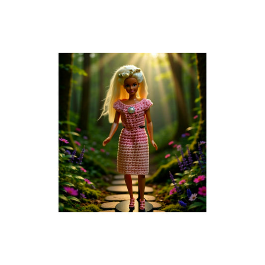 11 1/2 inch crocheted doll dress