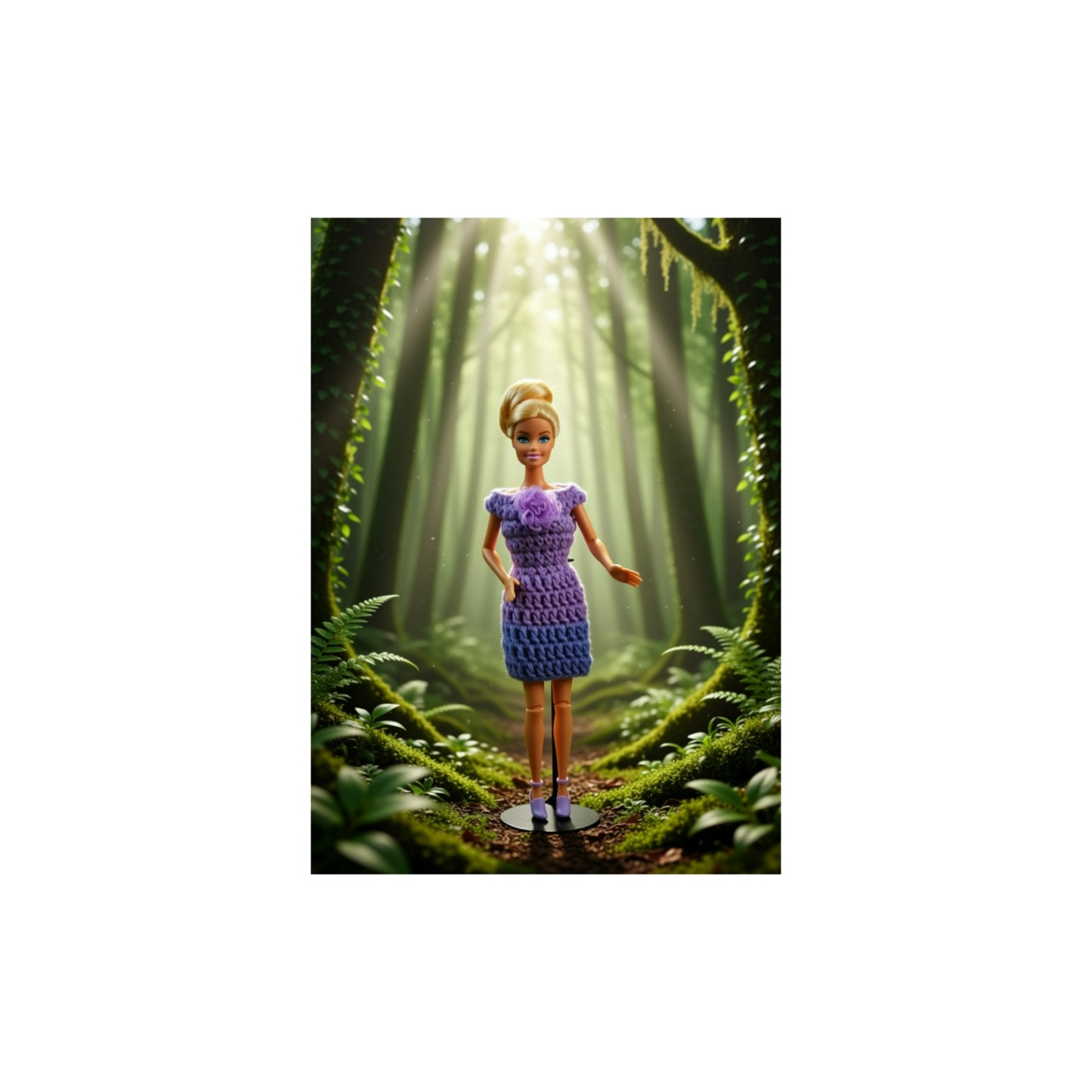 11 1/2 inch crocheted doll dress