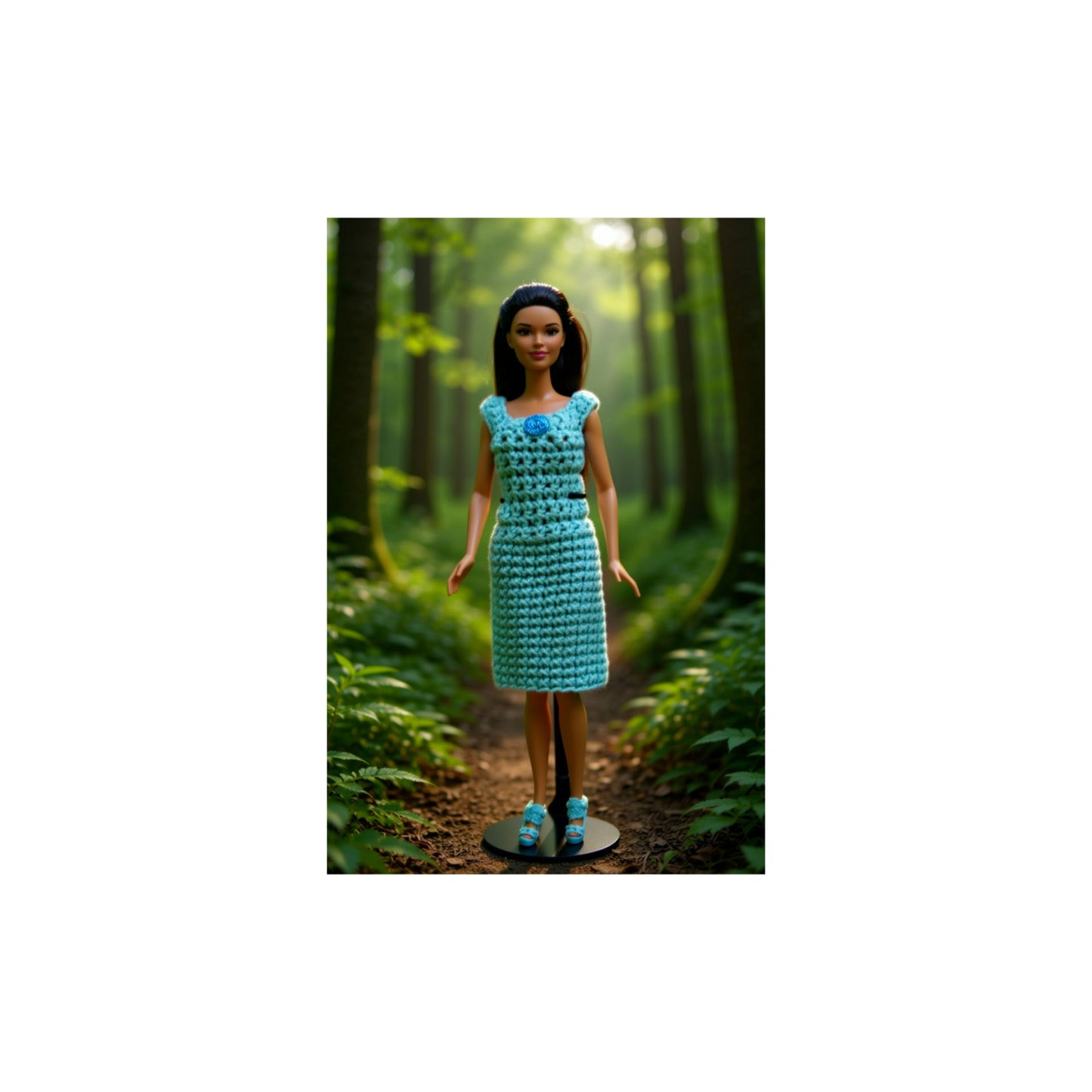 11 1/2 inch crocheted doll dress