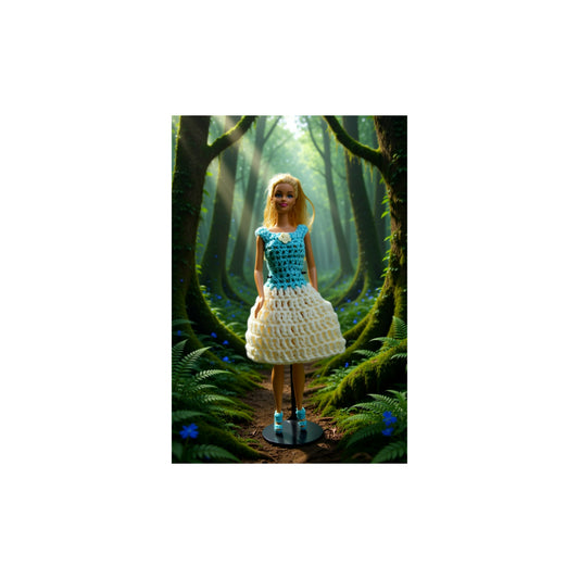11 1/2 inch crocheted doll dress