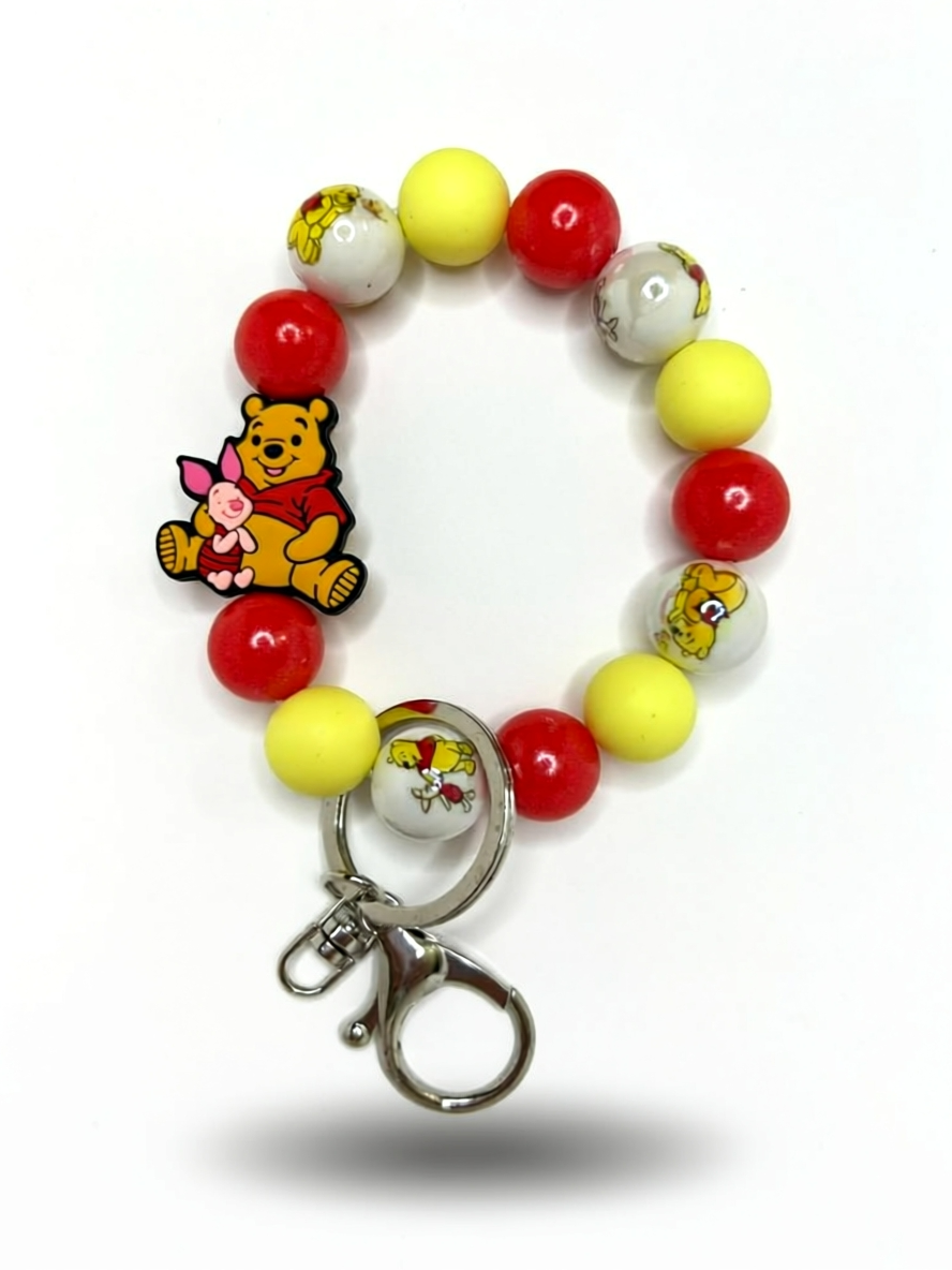 Silicone Beaded Keychain Wristlets | Cute Handmade Wristlet Keychains | Durable Silicone Bead Keychains