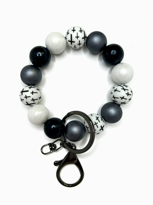 Silicone Beaded Keychain Wristlets | Cute Handmade Wristlet Keychains | Durable Silicone Bead Keychains
