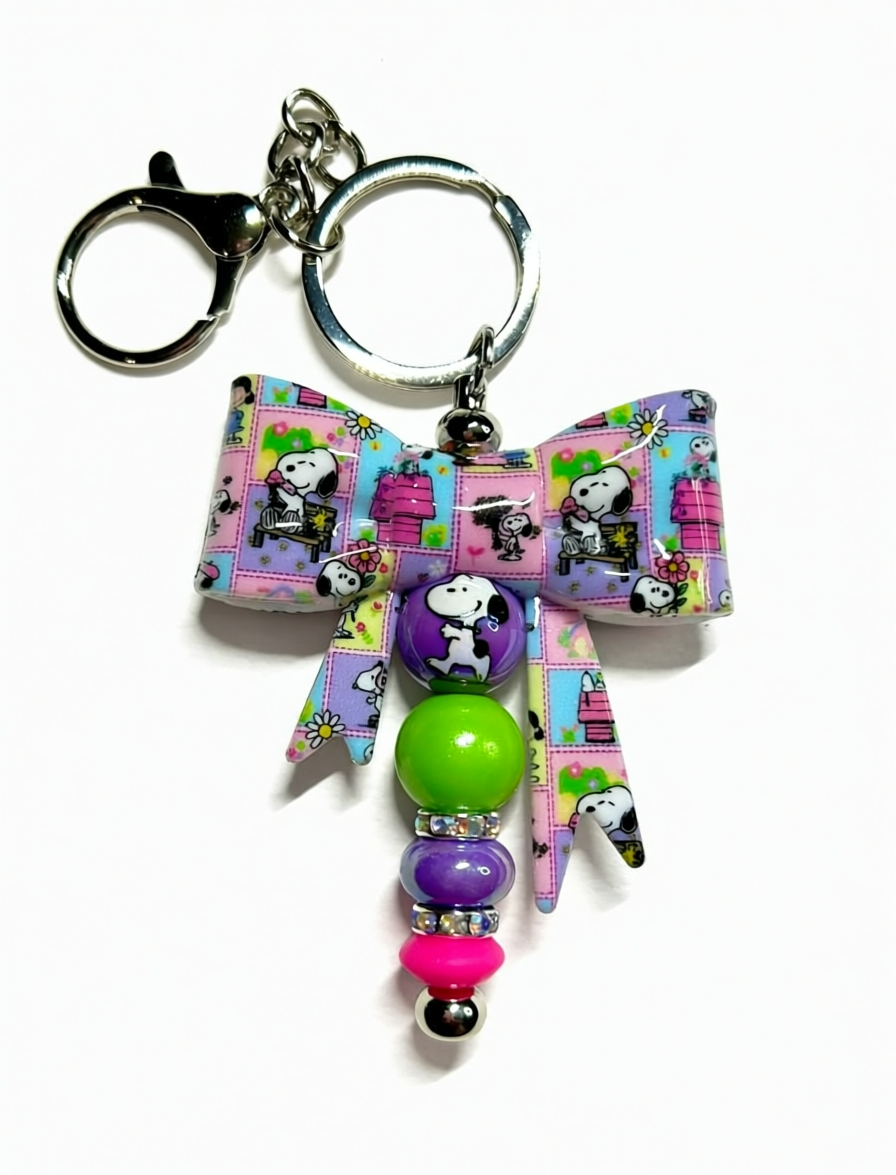 Beaded Keychain | Handmade Cute Keychain for Bags, Car Keys & Gifts