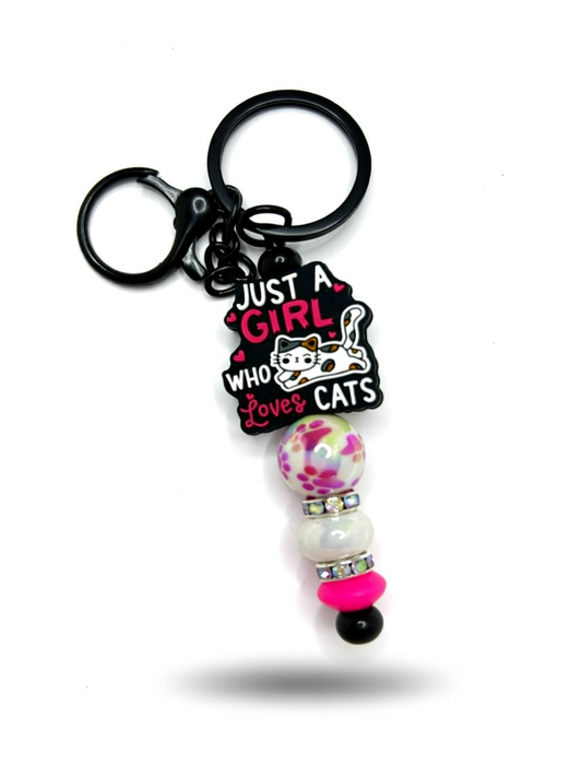 Beaded Keychain | Handmade Cute Keychain for Bags, Car Keys & Gifts