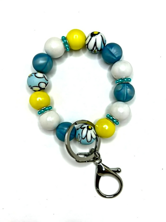Silicone Beaded Keychain Wristlets | Cute Handmade Wristlet Keychains | Durable Silicone Bead Keychains