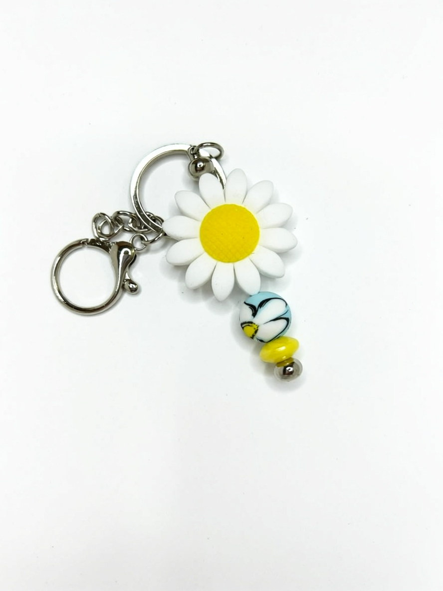 Beaded Keychain | Handmade Cute Keychain for Bags, Car Keys & Gifts