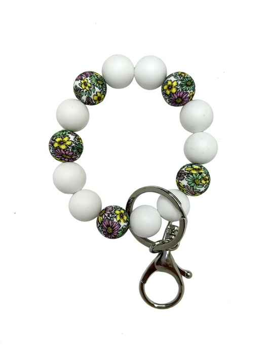 Silicone Beaded Keychain Wristlets | Cute Handmade Wristlet Keychains | Durable Silicone Bead Keychains