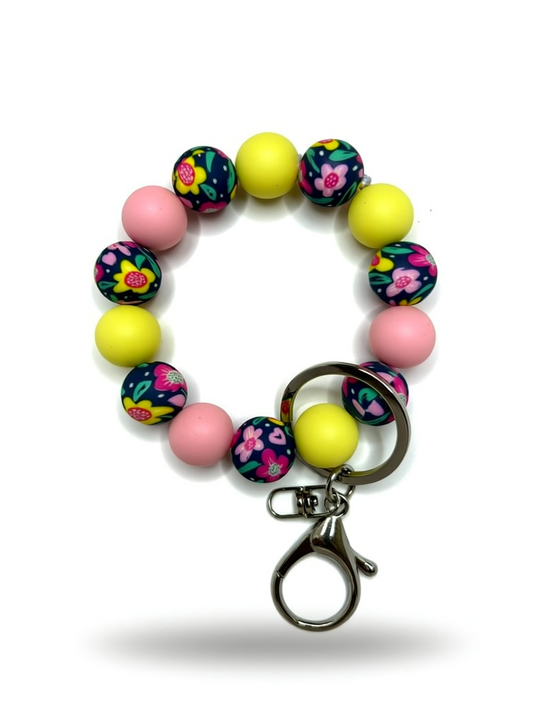 Silicone Beaded Keychain Wristlets | Cute Handmade Wristlet Keychains | Durable Silicone Bead Keychains