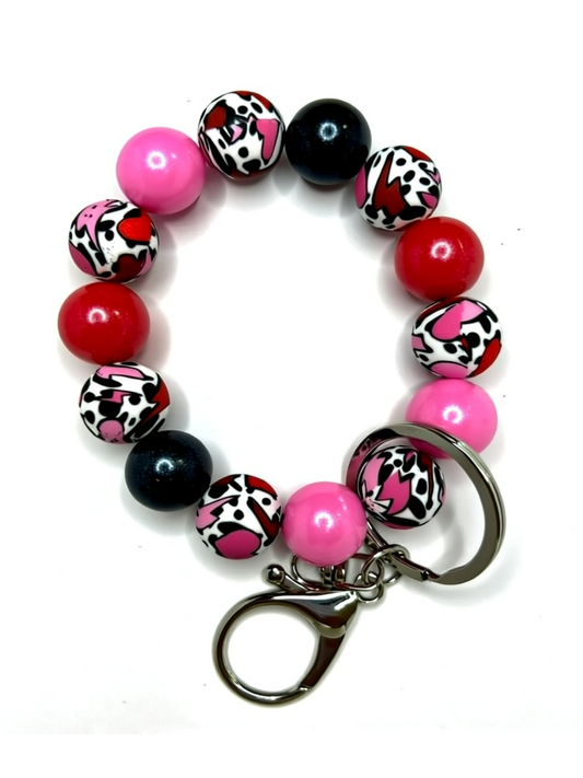 Silicone Beaded Keychain Wristlets | Cute Handmade Wristlet Keychains | Durable Silicone Bead Keychains