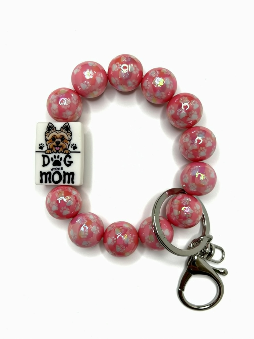 Silicone Beaded Keychain Wristlets | Cute Handmade Wristlet Keychains | Durable Silicone Bead Keychains