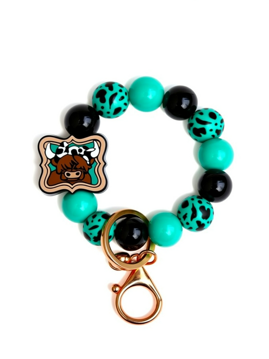 Silicone Beaded Keychain Wristlets | Cute Handmade Wristlet Keychains | Durable Silicone Bead Keychains